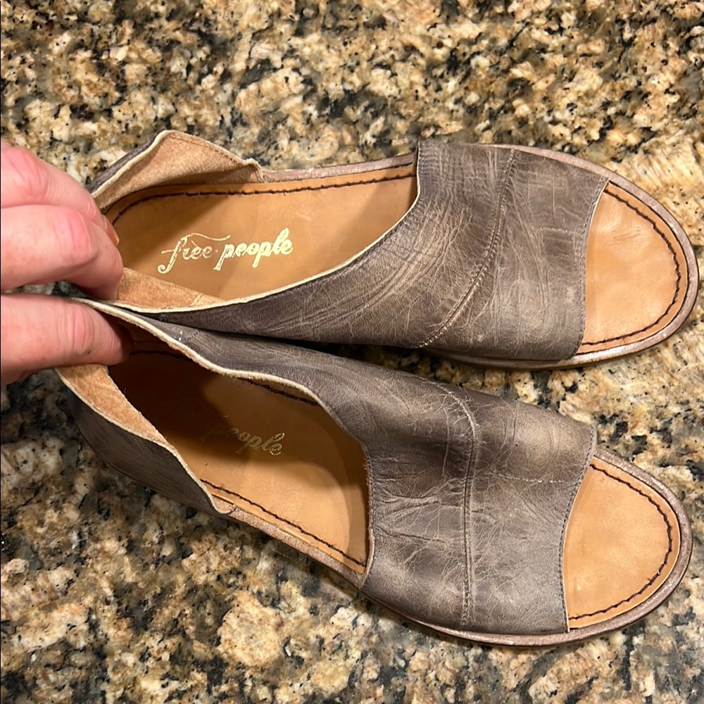 Free People Mont Blanc leather Sandals size 39.5
